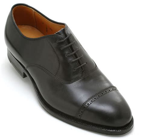 versace collection perforated cap toe oxford black 